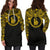 New Caledonia Women Hoodie Dress - New Caledonia Coat Of Arms Polynesian Gold Black - Polynesian Pride