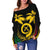 Vanuatu Coconut Women's Off Shoulder Sweater A02 - Polynesian Pride