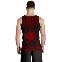 Northern Mariana Islands Men's Tank Top - Polynesian Chief Red Version - Polynesian Pride