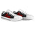 American Samoa Polynesian Low Top Shoes - Polynesian Turtle (Full Red) - Polynesian Pride