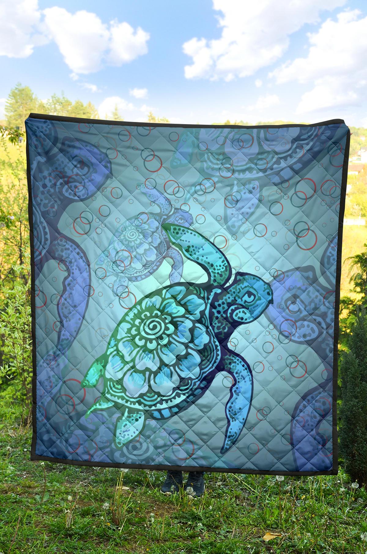 Turtle Beauty Premium Quilt - Polynesian Pride