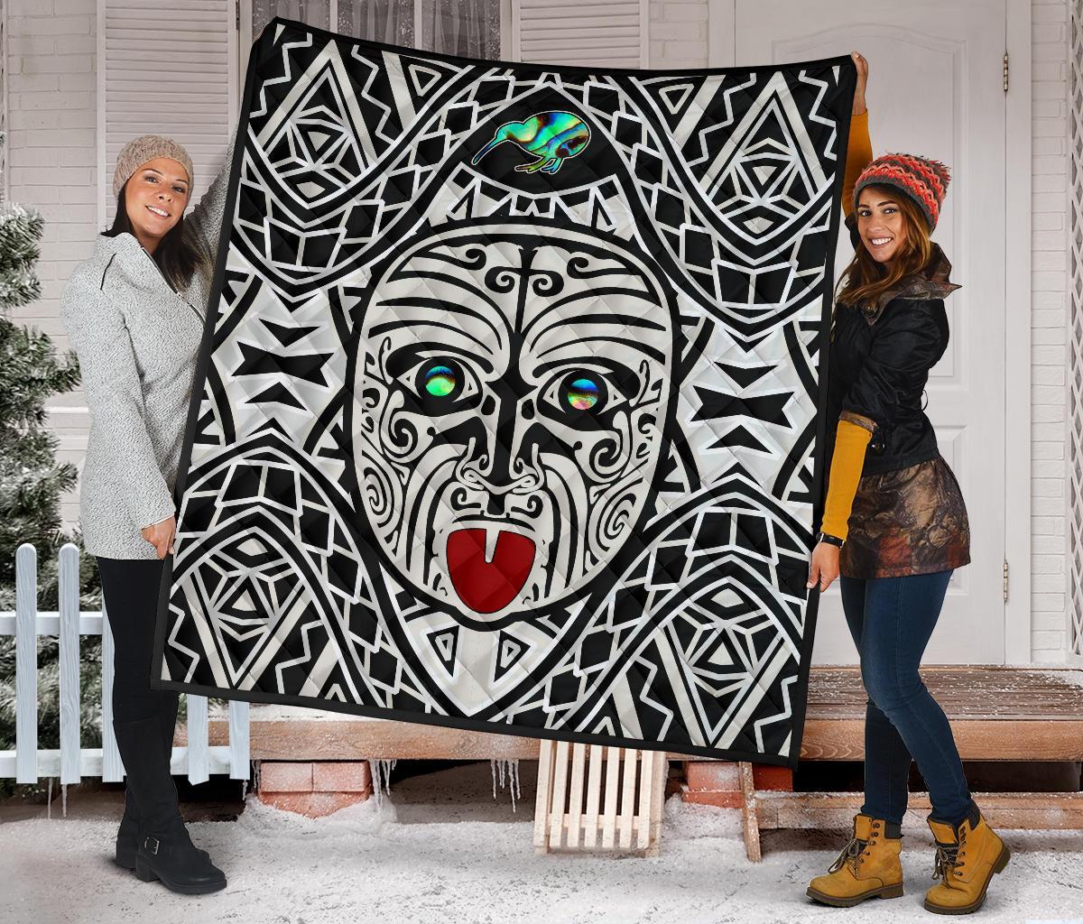 Integrity Maori Ta Moko Premium Quilt Kiwi and Paua - Polynesian Pride