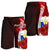 Philippines Polynesian Men's Shorts - Coat Of Arm With Hibiscus - Polynesian Pride