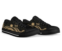Nauru Low Top Cavas Shoes - Gold Tentacle Turtle - Polynesian Pride