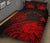 Hawaii Quilt Bed Set - Turtle Polynesian Map Plumeria Red - Polynesian Pride