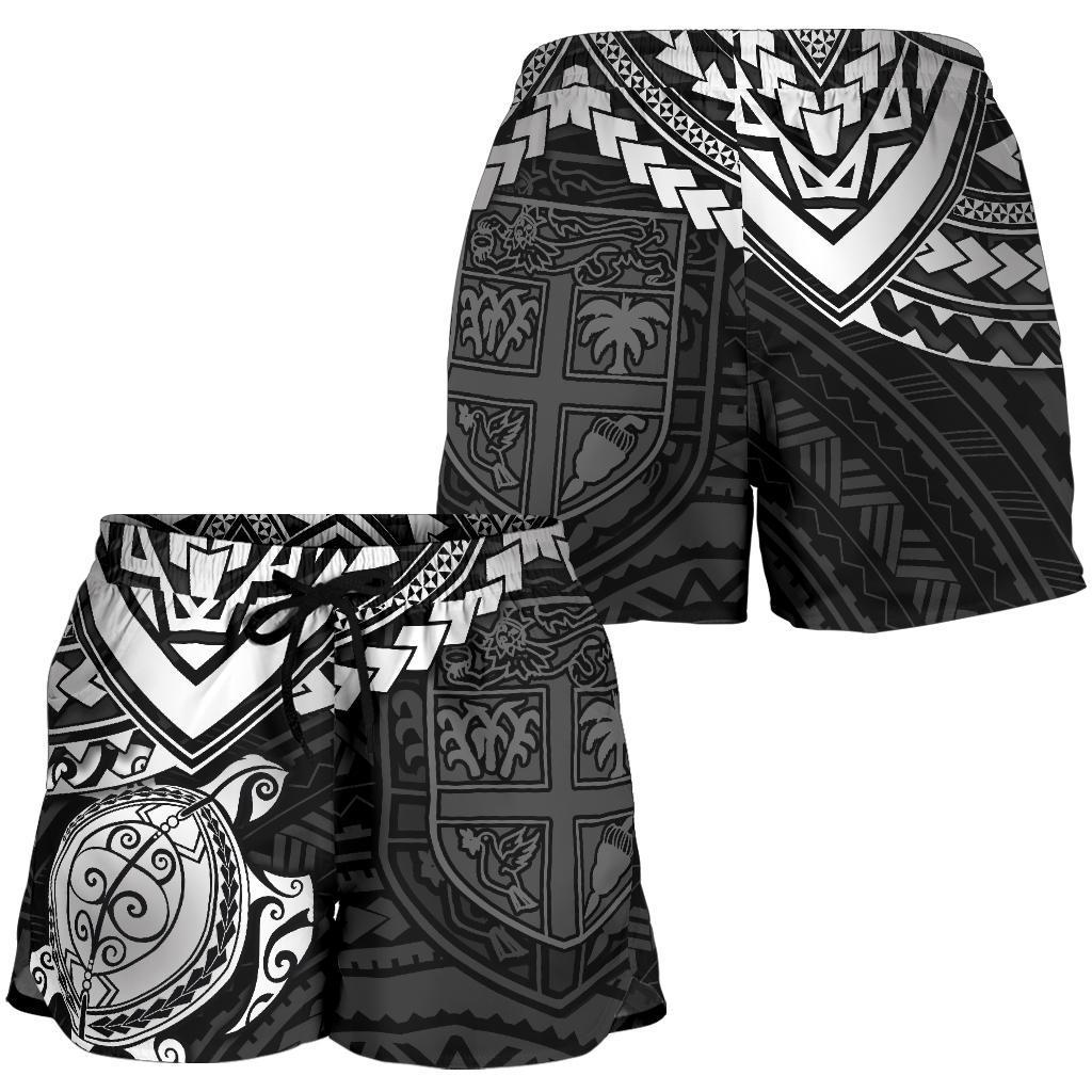 Fiji Polynesian Shorts (Women) - White Turtle White - Polynesian Pride