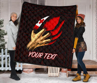 Tonga Personalised Premium Quilt - Tonga In Me (Red) - Polynesian Pride