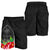 Guam Polynesian Men's Shorts Black Hibiscus - Polynesian Pride