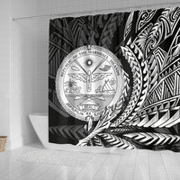Marshall Islands Shower Curtains - Wings Style - Polynesian Pride