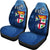 Fiji Rugby Makare And Tapa Patterns Car Seat Covers Blue Universal Fit Blue - Polynesian Pride