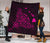 Rays Hawaii Map Polynesian Premium Quilt - Pink - Polynesian Pride