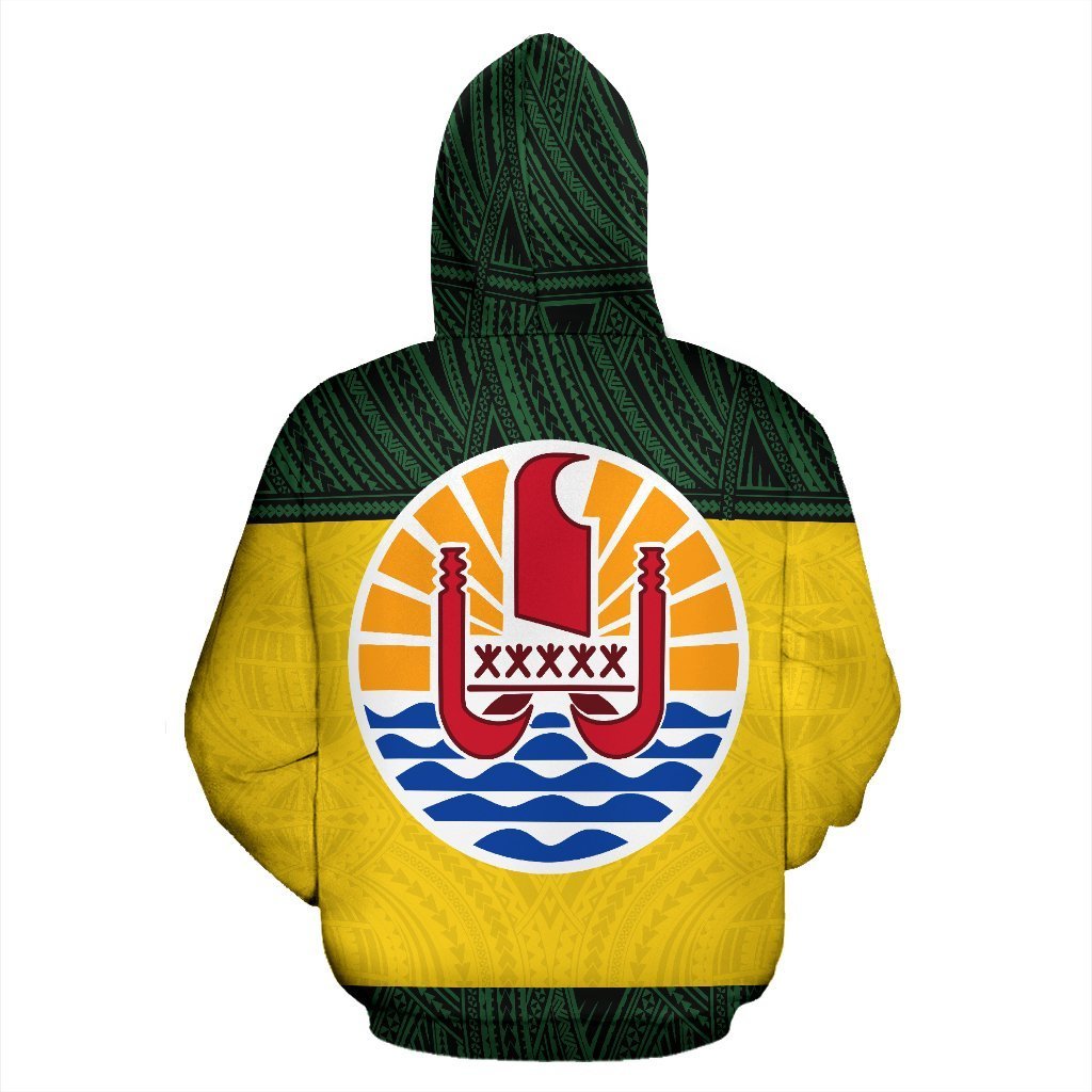 Leeward Islands All Over Zip up Hoodie Polynesian Hoodie Style - Polynesian Pride