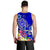 Tahiti Men's Tank Top - Turtle Plumeria (Blue) - Polynesian Pride