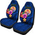 Tahiti Polynesian Car Seat Covers - Floral With Seal Blue - Polynesian Pride