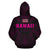 Polynesian Kamapuaa Flag of Hawaii Zip Hoodie Pink Hawaiian Mythology Style - Polynesian Pride