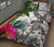 Wallis And Futuna Quilt Bed Set White - Turtle Plumeria Banana Leaf - Polynesian Pride