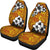 Hawaii Car Seat Covers - Tribe Plumeria Yellow Red Universal Fit Red - Polynesian Pride