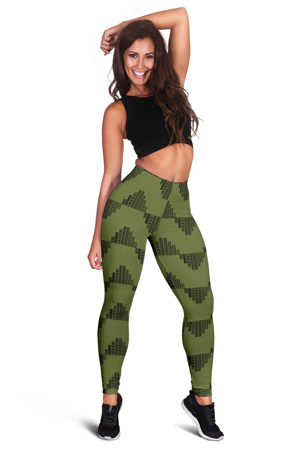 Hawaii Kapala Women's Legging - Green Green - Polynesian Pride