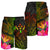 Kosrae Polynesian Men's Shorts - Hibiscus and Banana Leaves - Polynesian Pride