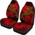 Tahiti Car Seat Covers - Red Shark Polynesian Tattoo - Polynesian Pride