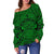 Polynesian Women's Off Shoulder Sweater 06 - Polynesian Pride