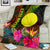 Palau Polynesian Personalised Premium Blanket - Hibiscus and Banana Leaves - Polynesian Pride