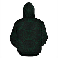 Hawaii Tattoo Hoodie Green - Polynesian Pride