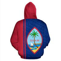 Guam All Over Zip up Hoodie Polynesian Straight Version - Polynesian Pride