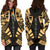 Kiribati Hoodie Dress - Polynesian Tattoo Gold - Polynesian Pride