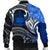 Samoa Custom Personalised Men's Bomber Jacket - Samoa Seal Wave Style (Blue) - Polynesian Pride