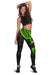 Cook Islands Polynesian Women's Leggings - Green Turtle - Polynesian Pride