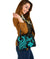 Wallis and Futuna Shoulder Handbag - Turquoise Tentacle Turtle - Polynesian Pride