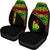 New Caledonia Custom Personalised Car Seat Covers - New Caledonia Coat Of Arms Polynesian Reggae Curve - Polynesian Pride