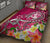 Tonga Quilt Bed Set - Turtle Plumeria (Pink) - Polynesian Pride