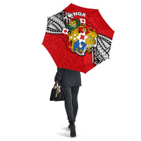 Tonga Rugby All Over Print Umbrellas Polynesian Style Pinwheel - Polynesian Pride