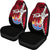 Tahiti Polynesian Car Seat Covers - Tribal Wave Tattoo Flag Style - Polynesian Pride