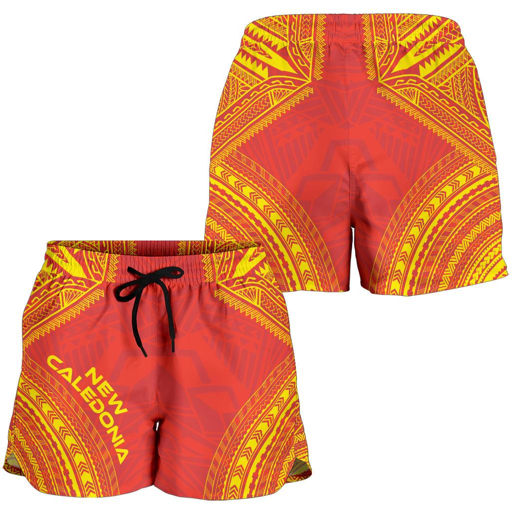 New Caledonia Women's Shorts - Polynesian Chief Flag Version - Polynesian Pride