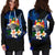 Tonga Polynesian Women's Hoodie Dress - Turtle With Plumeria Flowers - Polynesian Pride