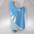 Fiji Tapa Rugby Hooded Blanket version Style You Win - Blue - Polynesian Pride