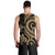 Cook Islands Men's Tank Top - Gold Tentacle Turtle - Polynesian Pride