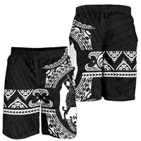 Tonga Polynesian All Over Print Men's Short - Black Version - Polynesian Pride