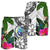 Federated States of Micronesia Men's Short White - Turtle Plumeria Banana Leaf - Polynesian Pride