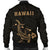 Hawaii Kakau Polynesian Hammerhead Shark Men's Bomber Jacket - Gold - Polynesian Pride