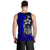 Samoa Polynesian Men's Tank Top Blue - Turtle With Hook - Polynesian Pride