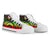 Cook Islands High Top Canvas Shoe - Reggae Tentacle Turtle - Polynesian Pride