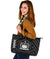 Samoa Leather Tote Bag - Samoa Seal In Polynesian Tattoo Style - Polynesian Pride