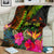 Fiji Polynesian Personalised Premium Blanket - Hibiscus and Banana Leaves - Polynesian Pride