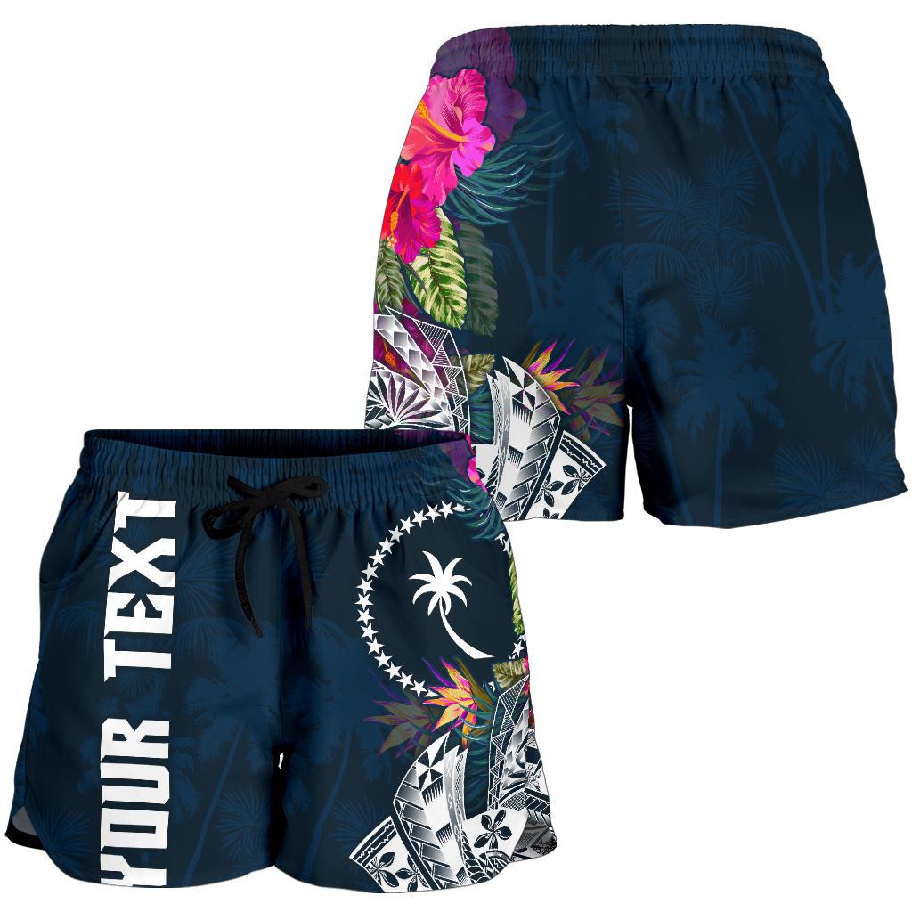 Chuuk Custom Personalised Women's Shorts - Summer Vibes - Polynesian Pride