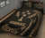 Kosrae Micronesia Quilt Bed Set - Gold Tribal Wave - Polynesian Pride