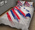 Hawaii Flag Polynesian Quilt Bed Set White - Polynesian Pride